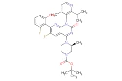 eMolecules​ ChemScene / (3S)-tert-Butyl 4-(6-fluoro-7-(2-fluoro-6-hydroxyphenyl)-1-(2-isopropyl-4-methylpyridin-3-yl)-2-oxo-12-dihydropyrido[23-d]pyrimidin-4-yl)-3-methylpiperazine-1-carboxylate