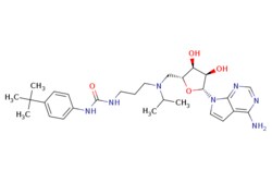 eMolecules​ Ambeed / 1-(3-((((2R3S4R5R)-5-(4-Amino-7H-pyrrolo[23-d]pyrimidin-7-yl)-34-dihydroxytetrahydrofuran-2-yl)methyl)(isopropyl)amino)propyl)-3-(4-(tert-butyl)phenyl)urea