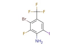 eMolecules​ Pharmablock / 3-bromo-2-fluoro-6-iodo-4-(trifluoromethyl)aniline
