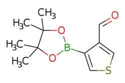 eMolecules​ AOBChem USA / 3-Formylthiophene-4-boronic acid pincol ester / 250mg / 525250031 / 32314 /  / 2121511-75-7 / MFCD18910605 / 238.110 / C11H15BO3S