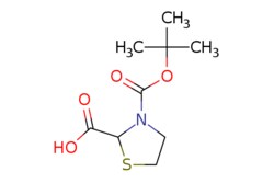 eMolecules​ AstaTech / 3-(TERT-BUTOXYCARBONYL)THIAZOLIDINE-2-CARBOXYLIC ACID / 0.25g / 438641065 / O10893 / 95.000 / 141783-63-3 / MFCD01569306 / 233.280 / C9H15NO4S