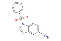 eMolecules​&nbsp;ChemScene / 1-(Phenylsulfonyl)-1H-indole-5-carbonitrile / 250mg / 726025465 / CS-0530378 / 0.000 / 144340-21-6 / MFCD09965529 / 282.320 / C15H10N2O2S