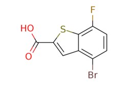 eMolecules​ Pharmablock / 4-bromo-7-fluoro-benzothiophene-2-carboxylic acid / 25mg / 713710007 / PBSL349 / 0.000 / 360576-06-3 / MFCD13180864 / 275.090 / C9H4BrFO2S