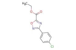 eMolecules​&nbsp;AstaTech / ETHYL 3-(4-CHLOROPHENYL)-124-OXADIAZOLE-5-CARBOXYLATE / 0.25g / 721428836 / E86961 / 95.000 / 163719-69-5 / MFCD05667194 / 252.650 / C11H9ClN2O3