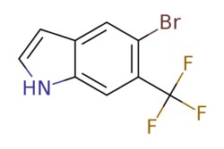eMolecules​ Pharmablock / 5-bromo-6-(trifluoromethyl)-1H-indole / 25mg
