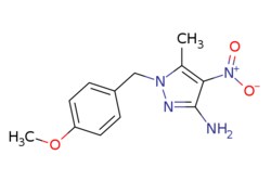 eMolecules​ Pharmablock / 1-[(4-methoxyphenyl)methyl]-5-methyl-4-nitro-1H-pyrazol-3-amine