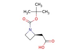 eMolecules​&nbsp;Pharmablock / 2-[(2R)-1-tert-butoxycarbonylazetidin-2-yl]acetic acid / 25mg / 731746088 / PBZL683 / 0.000 / 1369534-61-1 / MFCD22381594 / 215.249 / C10H17NO4
