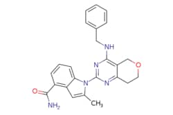 eMolecules​&nbsp;Ambeed / 1-(4-(Benzylamino)-78-dihydro-5H-pyrano[43-d]pyrimidin-2-yl)-2-methyl-1H-indole-4-carboxamide / 10mg / 534567759 / A287921 /  / 1542705-92-9 / MFCD28963914 / 413.481 / C24H23N5O2