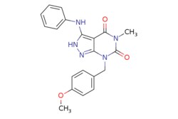 eMolecules​ ChemScene / 7-[(4-Methoxyphenyl)methyl]-5-methyl-3-(phenylamino)-2H-pyrazolo[34-d]pyrimidine-46(5H7H)-dione