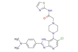 eMolecules​&nbsp;942947-93-5 | Medchem Express |  CCT129202 |  5mg | 446260633 | HY-12049 | MFCD18074522 | 497.02 |  C23H25ClN8OS