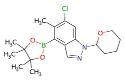 eMolecules​ Pharmablock / 6-chloro-5-methyl-1-tetrahydropyran-2-yl-4-(4455-tetramethyl-132-dioxaborolan-2-yl)indazole