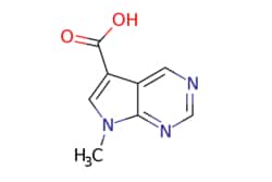 eMolecules​&nbsp;AstaTech / 7-METHYL-7H-PYRROLO[23-D]PYRIMIDINE-5-CARBOXYLIC ACID / 0.25g / 290678997 / P13113 / 95.000 / 1499578-19-6 / MFCD22370977 / 177.163 / C8H7N3O2