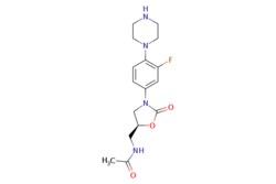 eMolecules​&nbsp;AstaTech / (S)-N-((3-(3-FLUORO-4-(PIPERAZIN-1-YL)PHENYL)-2-OXOOXAZOLIDIN-5-YL)METHYL)ACETAMIDE / 0.1g / 696743114 / D83829 / 95.000 / 154590-66-6 / MFCD18089805 / 336.367 / C16H21FN4O3