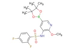 eMolecules​ 1083326-73-1 | AbaChemScene | 24-Difluoro-N-(2-methoxy-5-(4455-tetramethyl-132-dioxaborolan-2-yl)pyridin-3-yl)benzenesulfonamide
