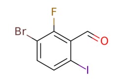 eMolecules​ AOBChem USA / 3-Bromo-2-fluoro-6-iodobenzaldehyde / 250mg / 686661372 / 55946 /  / 1935263-17-4 / MFCD29040853 / 328.907 / C7H3BrFIO