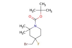 eMolecules​ Pharmablock / tert-butyl 4-(bromomethyl)-4-fluoro-22-dimethyl-piperidine-1-carboxylate