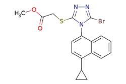 eMolecules​ AstaTech / METHYL 2-(5-BROMO-4-(4-CYCLOPROPYLNAPHTHALEN-1-YL)-4H-124-TRIAZOL-3-YLTHIO)ACETATE