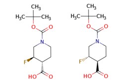 eMolecules​&nbsp;Ambeed / trans-1-(tert-Butoxycarbonyl)-3-fluoropiperidine-4-carboxylic acid / 100mg / 752810825 / A687098 /  / 1903422-62-7 / [null] / 494.533 / C22H36F2N2O8