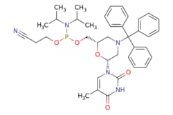 eMolecules​&nbsp;Broadpharm / N-Trityl-morpholino-T-5-O-phosphoramidite / 100mg / 784455559 / BP-29997 /  / 2434654-73-4 / [null] / 683.790 / C38H46N5O5P