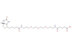 eMolecules​&nbsp;1202761-21-4 | Medchem Express |  Biotinyl-NH-PEG3-C3-amido-C3-COOH |  50mg | 721772050 | HY-130142A | 560.71 |  C25H44N4O8S