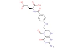 eMolecules​&nbsp;58-05-9 | FOLINIC ACID | AstaTech | MFCD00867488 | 473.446 | C20H23N7O7 | 95.000 | Nc1nc(=O)c2N(C=O)C(CNc3ccc(cc3)C(=O)N[C@@H](CCC(O)=O)C(O)=O)CNc2[nH]1 | 0.25g | 726012822