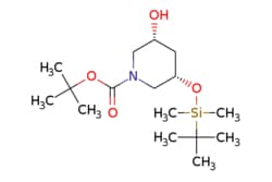 eMolecules​ Pharmablock / tert-butyl (3S5R)-3-[tert-butyl(dimethyl)silyl]oxy-5-hydroxy-piperidine-1-carboxylate