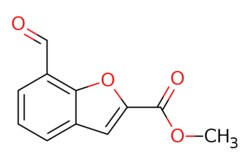 eMolecules​&nbsp;Ambeed / Methyl 7-formylbenzofuran-2-carboxylate / 100mg / 600830271 / A1372484 /  / 1780084-52-7 / [null] / 204.181 / C11H8O4