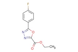 eMolecules​&nbsp;ChemScene / ethyl 5-(4-fluorophenyl)-134-oxadiaZole-2-carboxylate / 100mg / 714125953 / CS-0236207 / 0.000 / 950259-82-2 / MFCD14716324 / 236.202 / C11H9FN2O3