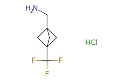 eMolecules​&nbsp;Pharmablock / [3-(trifluoromethyl)-1-bicyclo[1.1.1]pentanyl]methanaminehydrochloride / 25mg / 714320303 / PB93851-1 / 0.000 / 1886967-52-7 / [null] / 201.620 / C7H11ClF3N
