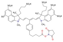 eMolecules​&nbsp;Broadpharm / IR 680LT NHS ester / 1mg / 713700011 / BP-28166 /  /  / [null] / 1320.460 / C56H61N3O22S6