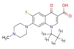 eMolecules​&nbsp;Medchem Express / Pefloxacin-d5 / 1mg / 761041256 / HY-B0147S /  / 1228182-51-1 / MFCD16652561 / 338.394 / C17H20FN3O3