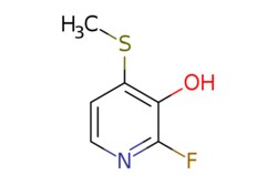 eMolecules​&nbsp;AOBChem USA / 2-Fluoro-4-(methylthio)pyridin-3-ol / 250mg / 716955139 / 73731 /  / 2807447-26-1 / [null] / 159.180 / C6H6FNOS