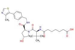 eMolecules​ 2162120-87-6 | Ambeed | 7-(((S)-1-((2S4R)-4-Hydroxy-2-((4-(4-methylthiazol-5-yl)benzyl)carbamoyl)pyrrolidin-1-yl)-33-dimethyl-1-oxobutan-2-yl)amino)-7-oxoheptanoic