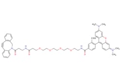 eMolecules​&nbsp;Broadpharm / TAMRA-PEG4-DBCO / 1mg / 268505078 / BP-22456 / 95.000 / 1895849-41-8 / [null] / 936.075 / C54H57N5O10
