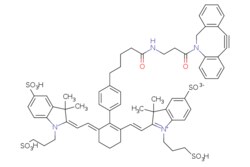 eMolecules​&nbsp;Broadpharm / Tetra-sulfo-Cy7 DBCO / 1mg / 795361773 / BP-40186 /  / 2714419-16-4 / [null] / 1259.530 / C65H70N4O14S4