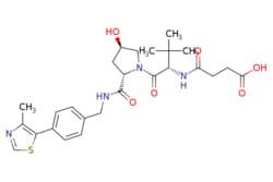 eMolecules​ 2172819-72-4 | Ambeed | 4-(((S)-1-((2S4R)-4-Hydroxy-2-((4-(4-methylthiazol-5-yl)benzyl)carbamoyl)pyrrolidin-1-yl)-33-dimethyl-1-oxobutan-2-yl)amino)-4-oxobutanoic