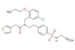 eMolecules​&nbsp;Medchem Express / YQ128 / 5mg / 515744097 / HY-130252 /  / 2454246-18-3 / [null] / 545.110 / C27H29ClN2O4S2