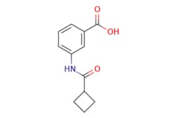 eMolecules​&nbsp;AstaTech / 3-(CYCLOBUTANECARBOXAMIDO)BENZOIC ACID / 1g / 758389019 / F78083 / 95.000 / 33582-65-9 / MFCD03838758 / 219.240 / C12H13NO3