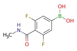 eMolecules​&nbsp;AOBChem USA / (35-Difluoro-4-(methylcarbamoyl)phenyl)boronic acid / 250mg / 632818358 / 54933 /  /  / [null] / 214.960 / C8H8BF2NO3
