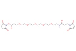 eMolecules​&nbsp;Broadpharm / Mal-amido-PEG5-NHS / 100mg / 795361687 / BP-40158 /  / 1315355-92-0 / MFCD20230002 / 557.553 / C24H35N3O12