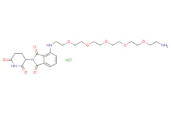 eMolecules​&nbsp;Ambeed / 4-((17-Amino-3691215-pentaoxaheptadecyl)amino)-2-(26-dioxopiperidin-3-yl)isoindoline-13-dione hydrochloride / 100mg / 794179747 / A1469655 /  / 2357117-23-6 / [null] / 573.040 / C25H37ClN4O9