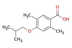 eMolecules​&nbsp;AOBChem USA / 4-Isobutoxy-25-dimethylbenzoic acid / 250mg / 761213332 / 76238 /  / 1368030-30-1 / [null] / 222.284 / C13H18O3