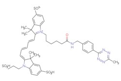 eMolecules​&nbsp;Broadpharm / Sulfo-Cy5-Methyltetrazine / 1mg / 268505120 / BP-22442 / 95.000 / 1801924-46-8 / MFCD28505575 / 934.110 / C44H51N7O10S3