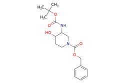 eMolecules​&nbsp;Synthonix / benzyl 3-[(tert-butoxy)carbonyl]amino-4-hydroxypiperidine-1-carboxylate / 25mg / 779536718 / AC77820 /  / 1418126-14-3 / MFCD22572927 / 350.415 / C18H26N2O5