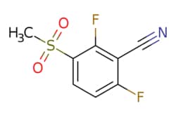 eMolecules​&nbsp;AOBChem USA / 26-Difluoro-3-(methylsulfonyl)benzonitrile / 250mg / 761213662 / 80290 /  / 1536319-88-6 / [null] / 217.190 / C8H5F2NO2S