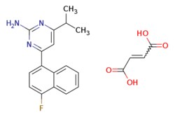eMolecules​&nbsp;Ambeed / 4-(4-Fluoronaphthalen-1-yl)-6-isopropylpyrimidin-2-amine maleate / 100mg / 595927932 / A123169 /  / 199864-88-5 / MFCD22628775 / 397.406 / C21H20FN3O4
