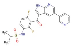 eMolecules​&nbsp;918505-61-0 | Medchem Express |  BRAF inhibitor |  10mg | 446257766 | HY-10247 | MFCD16659048 | 456.47 |  C22H18F2N4O3S