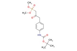 eMolecules​&nbsp;ChemScene / Tert-butyl (4-(3-(dimethoxyphosphoryl)-2-oxopropyl)phenyl)carbamate / 25mg / 714102680 / CS-0173385 / 0.000 / 494224-44-1 / [null] / 357.343 / C16H24NO6P