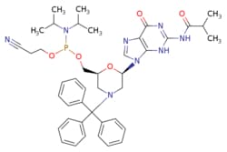 eMolecules​&nbsp;Broadpharm / N-Trityl-N2-isobutyryl-morpholino-G-5-O-phosphoramidite / 100mg / 784455547 / BP-29994 /  / 2434795-03-4 / [null] / 778.895 / C42H51N8O5P