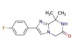 eMolecules​&nbsp;AstaTech / 2-(4-FLUOROPHENYL)-88-DIMETHYL-78-DIHYDROIMIDAZO[12-A]PYRAZIN-6(5H)-ONE / 0.1g / 696739587 / 69248 / 95.000 / 1261118-04-0 / MFCD22690264 / 259.284 / C14H14FN3O